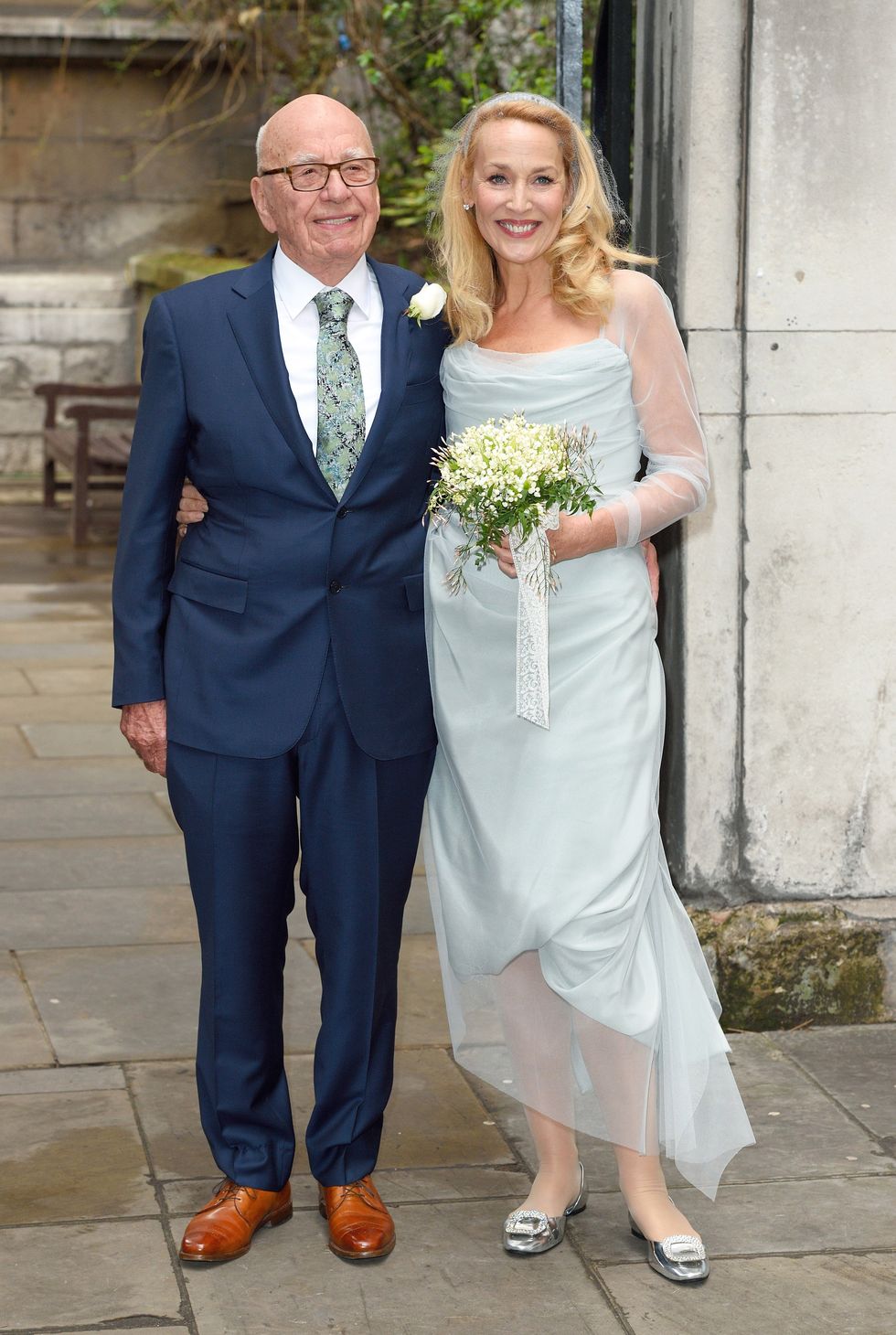 Jerry Hall Marries Rupert Murdoch in London