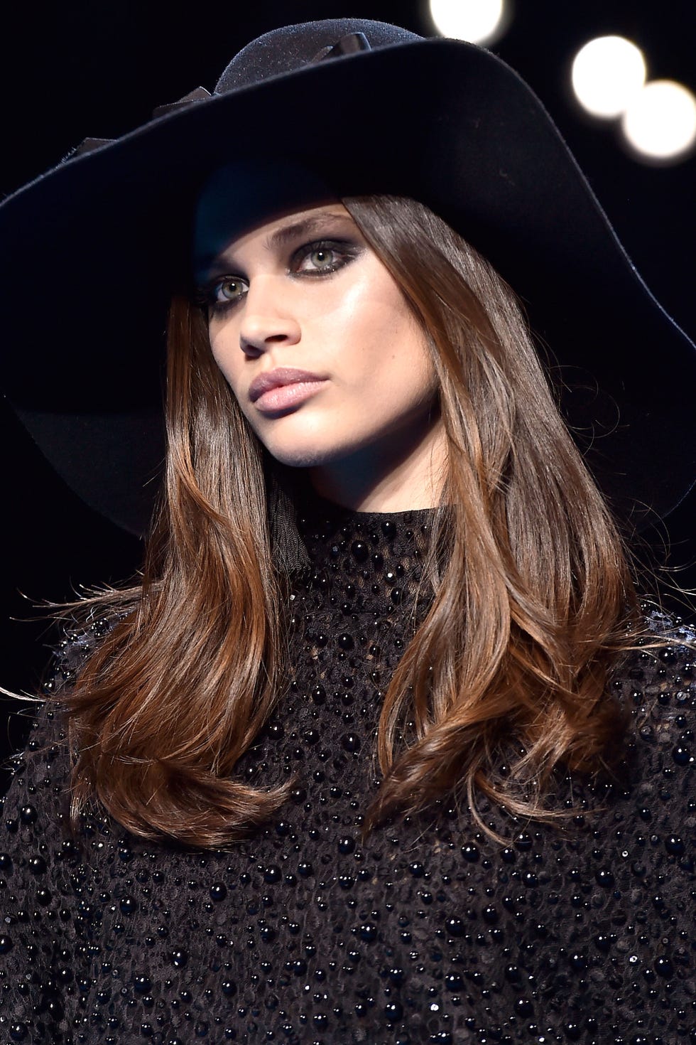Clothing, Lip, Hat, Style, Fashion model, Headgear, Beauty, Street fashion, Costume accessory, Fashion, 