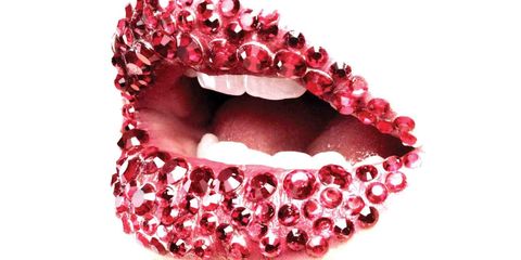 Lip, Red, Tooth, Pink, Jaw, Organ, Fashion accessory, Fashion, Magenta, Craft, 