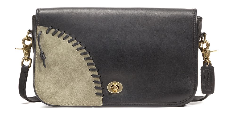 Vintage Coach Original NYC Gray Leather Basic Bag 