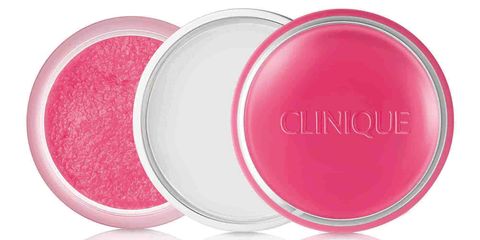<p><strong>Clinique </strong>Sweet Pots Sugar Scrub and Lip Balm in Pink Framboise<strong>, </strong>$20, <a href="http://www.clinique.com/product/1683/39464/Skin-Care/Eye-Lip-Care/Clinique-Sweet-Pots-Sugar-Scrub-Lip-Balm" target="_blank">clinique.com</a>.</p>