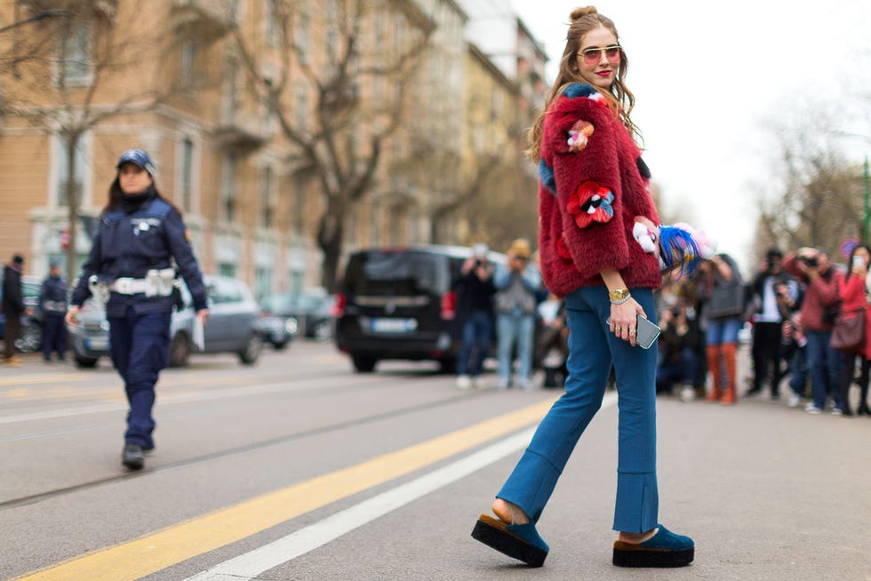 Clothing, Footwear, Road, Infrastructure, Street, Outerwear, Jeans, Street fashion, Police, Denim, 