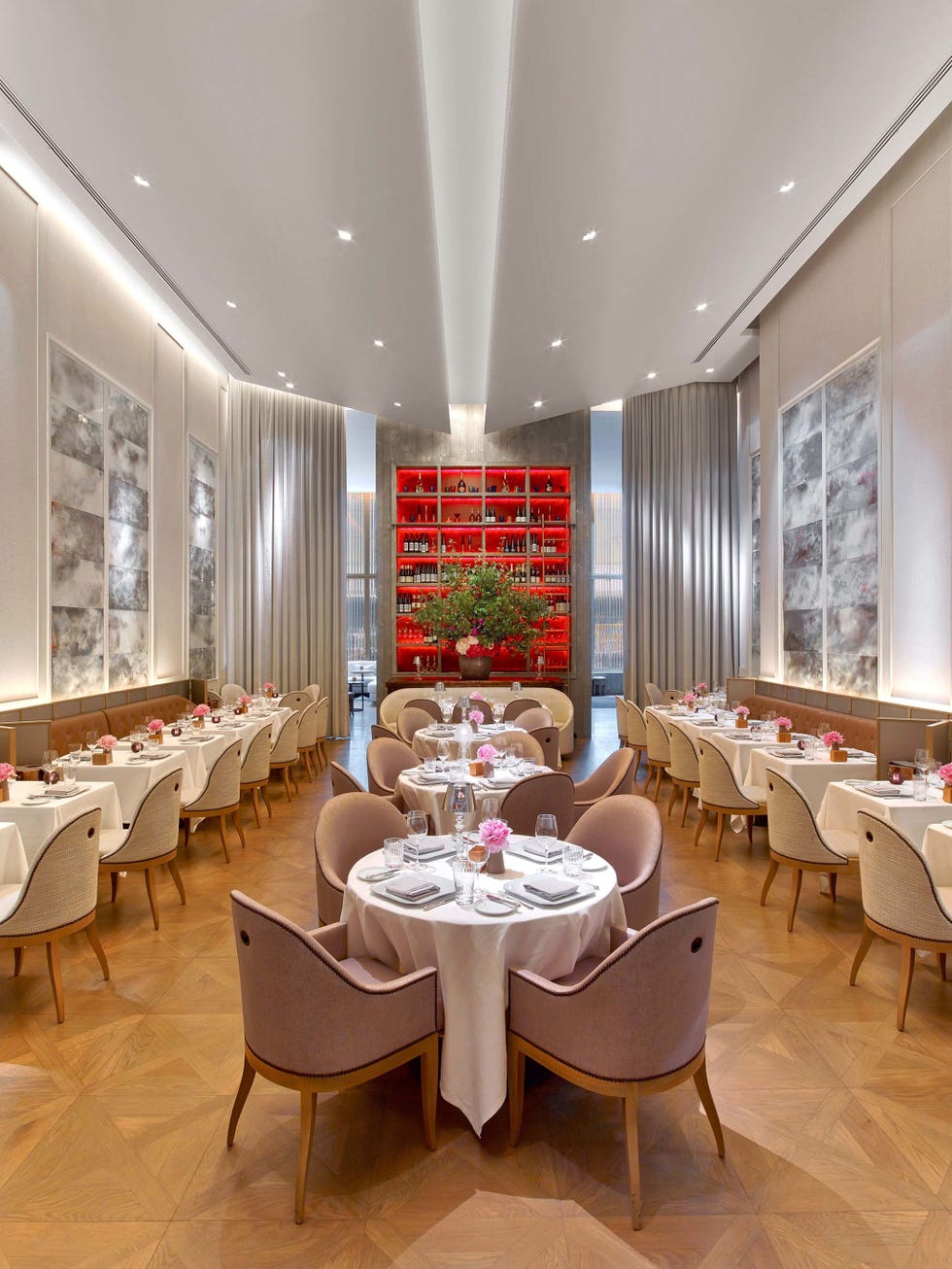 Interior design, Furniture, Room, Function hall, Table, Restaurant, Chair, Interior design, Home accessories, Linens, 
