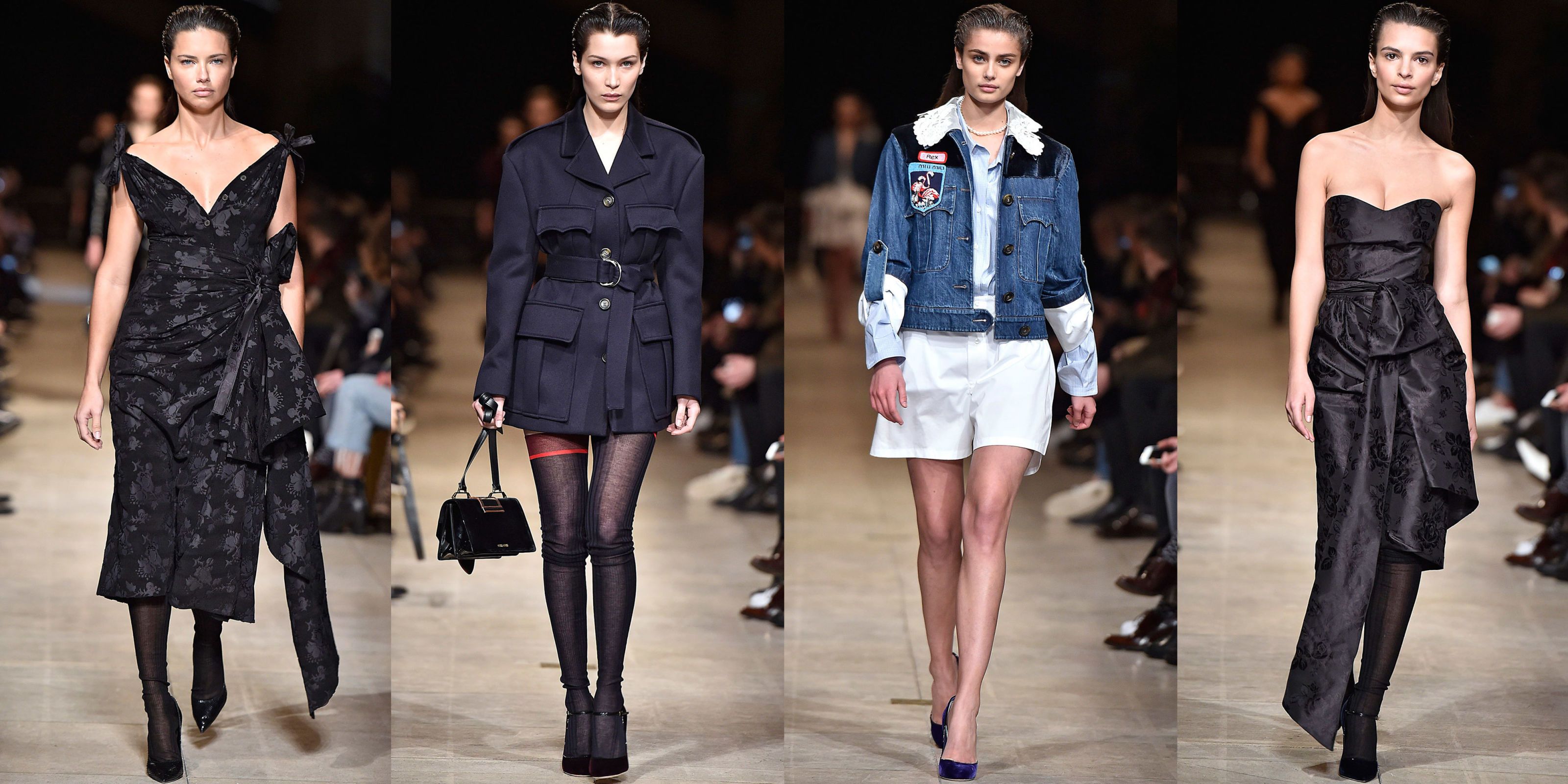 Bombshells Take Over The Runway At Miu Miu