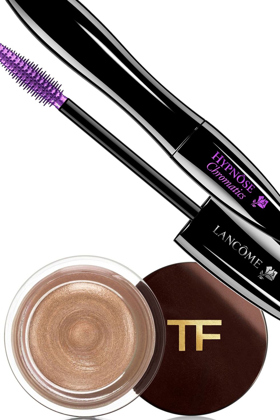 <p>If your dark brown eyes have even a pinch of a warm, golden undertone, you can count on gold shadow to bring it out and make them sparkle. Purple is your most flattering contrast shade for the lashes; go for ultraviolet to really electrify things, or play it subtle and earthy with a deep eggplant. </p><p><strong>Tom Ford </strong>Crème Color for Eyes in Opale, $45, <a href="http://www.tomford.com/cream-color-for-eyes/T43R.html?dwvar_T43R_color=OPALE"><u>tomford.com</u></a>; <strong>Lancôme </strong>Hypnôse Chromatics Mascara Top Coat in Amethyste, $28, <a href="http://www.lancome-usa.com/Hypn%C3%B4se-Chromatics/2000453,default,pd.html?utm_medium=cse_feed&utm_campaign=Makeup_Shop_by_Collection_NEW!_-_Parisian_Pop_Collection&utm_source=google&utm_content=Hypn%C3%B4se_Chromatics&cm_mmc=cse_feed-_-Makeup_Shop_by_Collection_NEW!_-_Parisian_Pop_Collection-_-google-_-Hypn%C3%B4se_Chromatics&LGWCODE=2000453;106713;6271&gclid=CjwKEAiA04S3BRCYteOr6b-roSUSJABE1-6BENXjKxSsKOAs3MvKTmnyaxF-mUzU-N9rOftcltjgkRoC5T_w_wcB" target="_blank">lancome-usa.com</a>. <span class="redactor-invisible-space"></span></p>