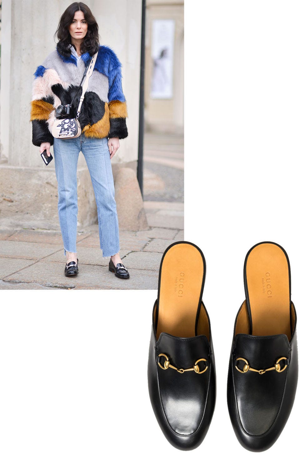 <p>Comfortable while looking cool—sign us up.</p><p><em><strong>Gucci</strong> "Princetown" loafer, $595, <strong><a href="https://shop.meltsflow.com/designers/g/gucci/princetown-horsebit-loafer-8565.html" target="_blank">shopBAZAAR.com</a></strong>. </em></p>