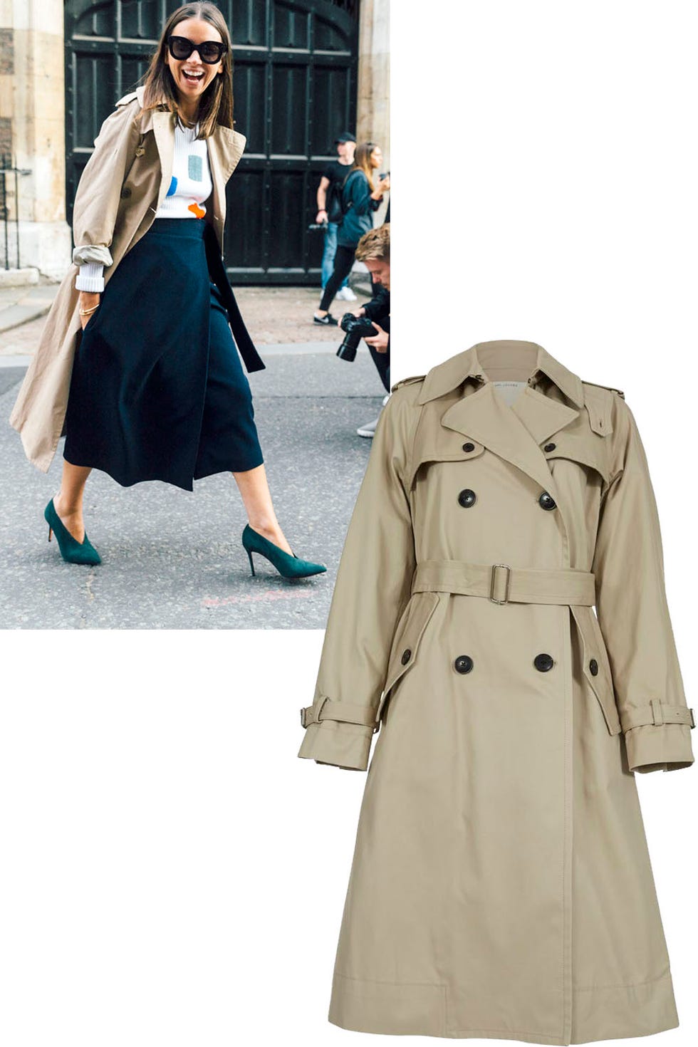 <p>Not only is this tried-and-true classic very of-the-moment, it's an investment you will never regret.</p><p><em><strong>Marc Jacobs </strong>belted trench coat, $795, <strong><a href="https://shop.meltsflow.com/designers/m/marc-jacobs/belted-trench-coat-6950.html" target="_blank">shopBAZAAR.com</a></strong>. </em></p>