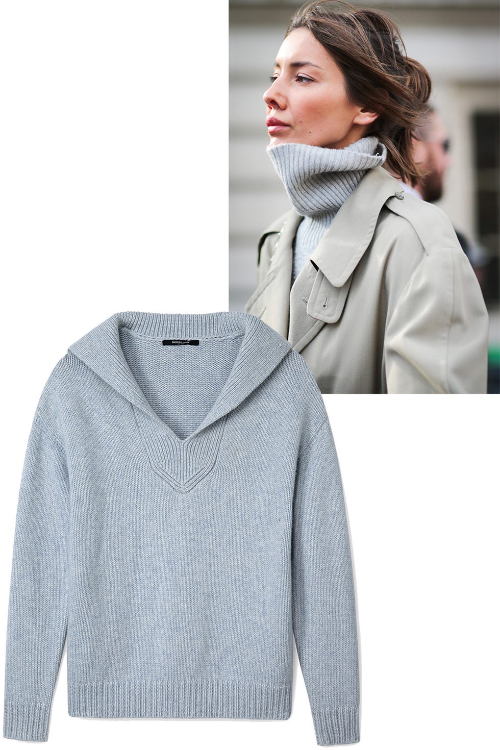 <p>The trick to picking the perfect knit is making sure the fabric is luxurious, and this Derek Lam is exactly that.</p><p><em><strong>Derek Lam</strong> sweater, $1,495, <strong><a href="https://shop.meltsflow.com/designers/d/derek-lam/long-sleeve-knit-with-shawl-collar-7217.html" target="_blank">shopBAZAAR.com</a></strong>. </em><br></p>