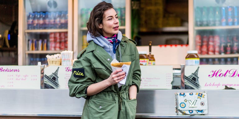 Shelf, Street fashion, Shelving, Bag, Jacket, Scarf, Customer, Retail, Selling, Publication, 