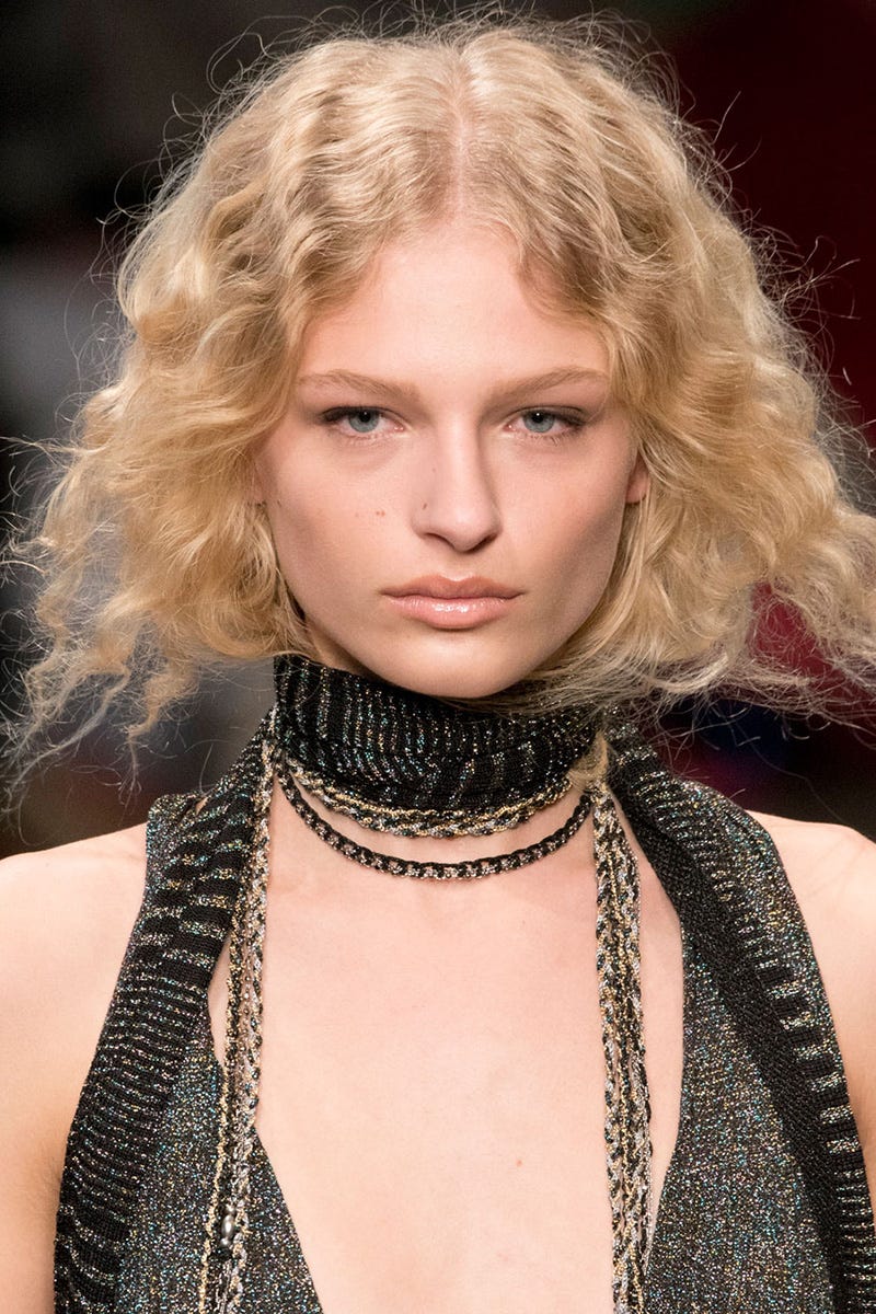 Clothing, Hair, Face, Mouth, Lip, Hairstyle, Chin, Style, Fashion accessory, Fashion model, 