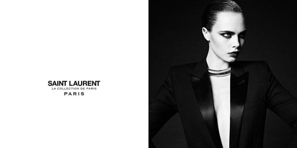 Cara Delevingne Makes Her Modeling Return at Saint Laurent - Cara ...