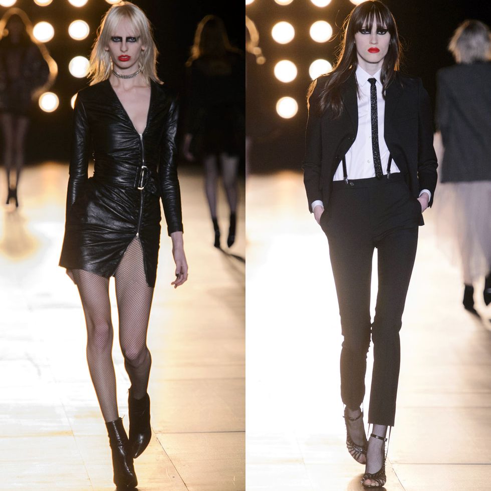 Saint Laurent's Hedi Slimane rocks the L.A. runway with retro-glam