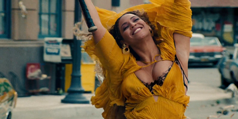 <p>          On April 23, Beyoncé's visual album <em data-redactor-tag="em" data-verified="redactor">Lemonade</em> premiered on HBO. After the hour-long movie aired, the video was made available for download on iTunes and Tidal. The album inspired a slew of <a href="http://www.popsugar.com/celebrity/Best-Beyonce-Lemonade-Memes-41078158#photo-41078158" data-tracking-id="recirc-text-link" data-external="true">social media memes</a> and some great <a href="https://www.instagram.com/p/BMNPXddFikS/?taken-by=morganmackenzz&amp;hl=en" data-tracking-id="recirc-text-link" data-external="true">Halloween costumes</a>. The lemon emoji has never been more popular and the name Becky has never been more unpopular. </p>