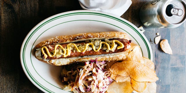Food, Cuisine, Dish, Breakfast, Finger food, Fast food, Hot dog, Dishware, Plate, Meal, 