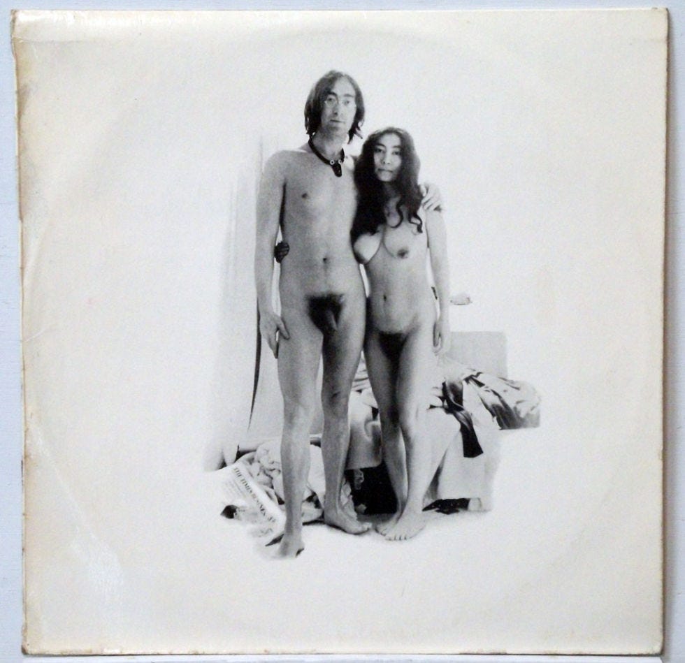 <p>John Lennon and Yoko Ono release <em>Unfinished Music #1: Two Virgins</em> and appear au naturel on the album cover. </p>
