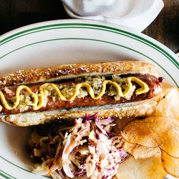 Food, Cuisine, Dish, Breakfast, Finger food, Fast food, Hot dog, Dishware, Plate, Meal, 