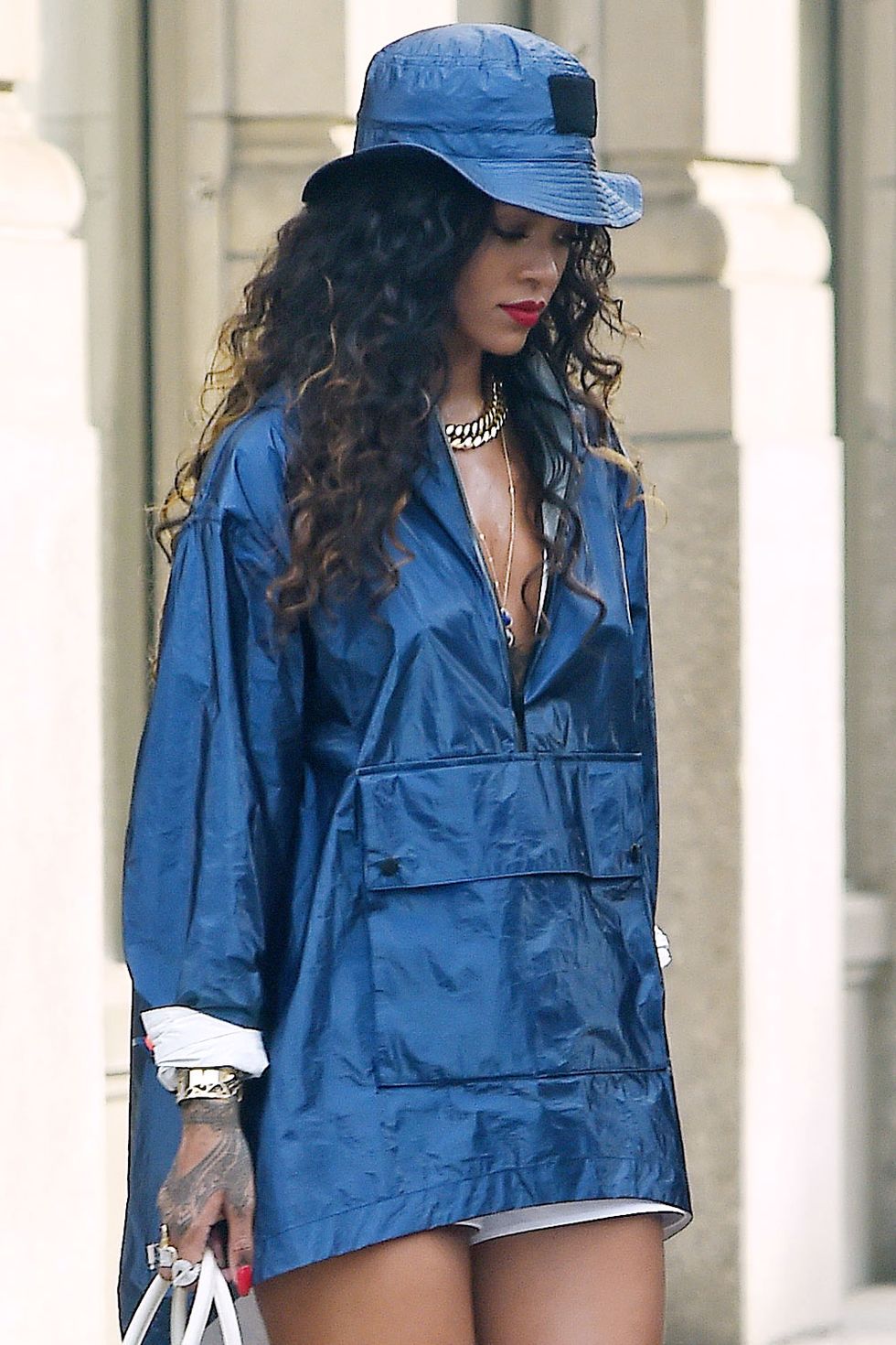 <p>Rihanna's bestie started her very own line of bucket hats—possibly in part because the singer rocks them with such aplomb. </p>
