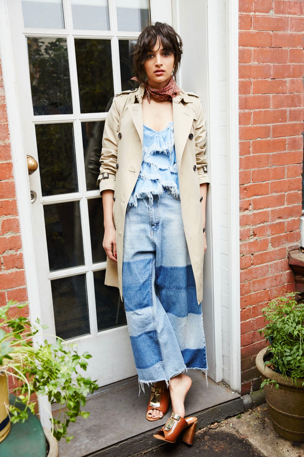 <p>"I love throwing on a trench and leaving the house. There's a certain ease and classiness to it."</p><p><strong><br></strong></p><p><strong>How would you describe your style in 3 words?</strong></p><p><strong></strong>I feel like style is a constant evolution, but if I had to describe mine now it would be <em>structured</em><span class="redactor-invisible-space" style="line-height: 1.6em; background-color: initial;">, <em>simple</em><span class="redactor-invisible-space">, and with some <em>color</em><span class="redactor-invisible-space"><em>.</em></span></span></span></p><p><br></p><p><em>Burberry London 'Kensington' Long Trench Coat, <a href="http://shop.nordstrom.com/s/burberry-london-kensington-long-trench-coat/3914923?&cm_mmc=Mindshare_Nordstrom-_-MayCorp-_-Hearst-_-proactive" target="_blank">nordstrom.com</a>; Marques' Almeida Spaghetti Strap Denim Top, <a href="http://shop.nordstrom.com/s/marquesalmeida-spaghetti-strap-denim-top/4196485?&cm_mmc=Mindshare_Nordstrom-_-MayCorp-_-Hearst-_-proactive" target="_blank">nordstrom.com</a>;  See by Chloe 'Anita' Mule Sandal, <a href="http://shop.nordstrom.com/s/see-by-chloe-anita-mule-sandal/4217160?&cm_mmc=Mindshare_Nordstrom-_-MayWAP-_-Hearst-_-proactive" target="_blank">nordstrom.com</a>; scarf and vintage jeans, Gohar's own</em></p>