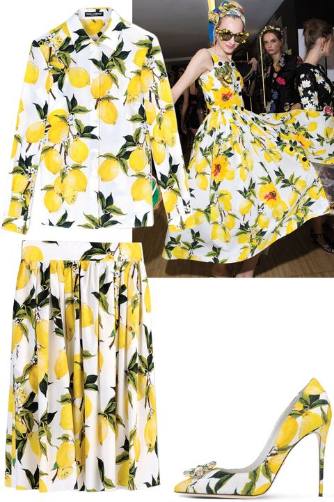 <p>Blame it on Beyoncé, but we couldn't be more obsessed with lemon prints. Thanks to Dolce & Gabbana<span class="redactor-invisible-space">, dreams do come true. </span></p><p><span class="redactor-invisible-space"><br><br>
<i>Dolce & Gabbana top, $795, <strong><a href="https://shop.harpersbazaar.com/designers/d/dolce-and-gabbana/lemon-button-up-blouse-8270.html" target="_blank">shopBAZAAR.com</a></strong></i>;         <i>Dolce & Gabbana skirt, $795, <strong><a href="https://shop.harpersbazaar.com/designers/d/dolce-and-gabbana/lemon-print-pleated-skirt-8665.html" target="_blank">shopBAZAAR.com</a></strong></i><span class="redactor-invisible-space">; <i>Dolce & Gabbana shoes, $1,095, <strong><a href="https://shop.harpersbazaar.com/designers/d/dolce-and-gabbana/lemon-printed-pump-8176.html" target="_blank">shopBAZAAR.com</a></strong>.</i></span><br></span></p>