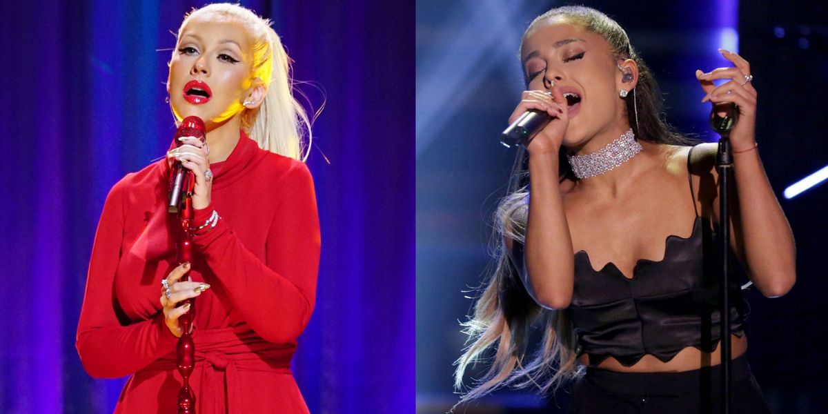 Watch Ariana Grande and Christina Aguilera Duet on The Voice - Ariana ...