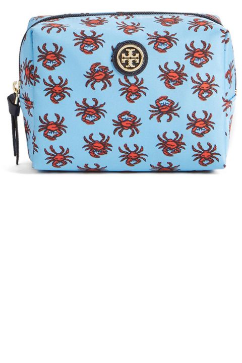 <p>Ironically, if this crabby kit doesn't put a smile on your face, we don't know what will. </p><p><strong>Tory Burch</strong> Brigitte Nylon Cosmetics Case, $78, <a href="http://shop.nordstrom.com/s/tory-burch-brigitte-nylon-cosmetics-case/4313239?origin=keywordsearch-personalizedsort&fashioncolor=FRENCH%20GREY%2F%20SILVER" target="_blank">nordstrom.com</a>.</p>
