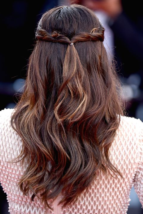 <p>The haute version of half-up hair: a girly twist or glamorous knot.</p><p><em>Eva Longoria</em></p>