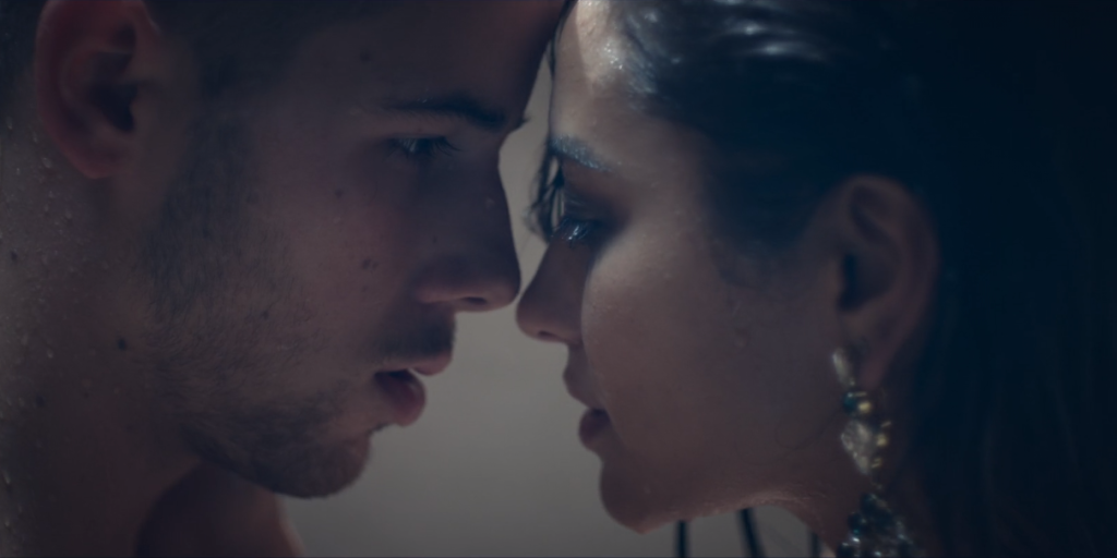 Nick Jonas Gets in the Shower With Shay Mitchell for 