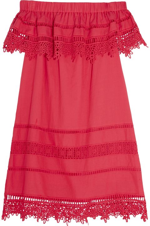 <p><strong>SEA</strong> dress, $415, <a href="https://www.net-a-porter.com/us/en/product/730378/SEA/crochet-paneled-cotton-voile-mini-dress" target="_blank">net-a-porter.com</a>.</p>