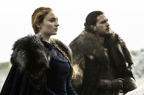 Sansa Stark and Jon Snow on Game of Thrones