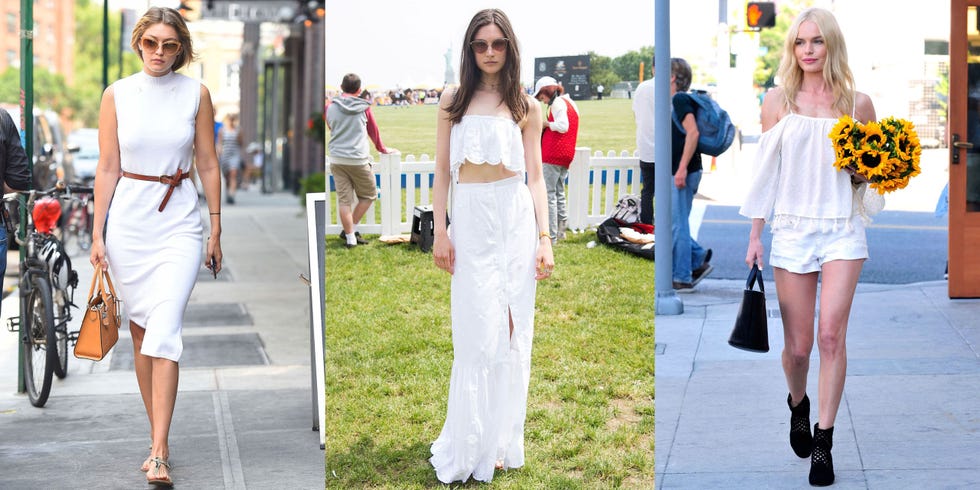 all white work outfit