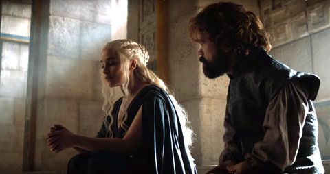 Daenerys Targaryen, Tyrion Lannister on Game of Thrones