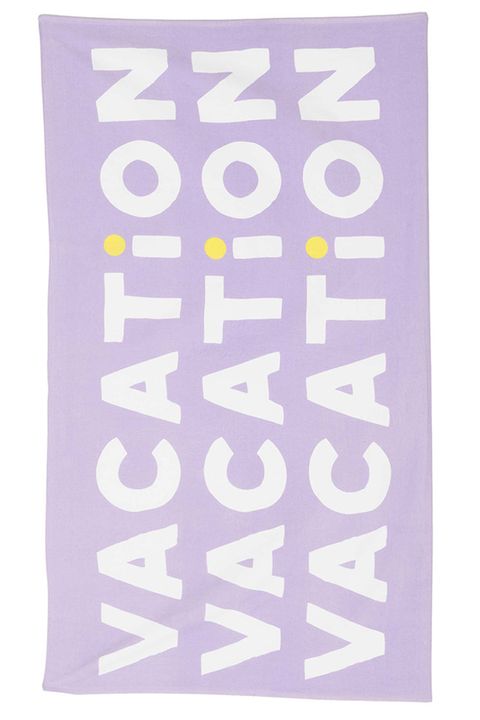 <p><strong>Ban.do</strong> towel, $38, <a href="http://www.bando.com/products/beach-please-giant-beach-towel-vacation" target="_blank">bando.com</a>. </p>