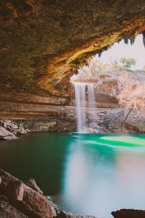 Hamilton Pool Preserve is a natural pool that was created when the dome of an underground river collapsed due to massive erosion thousands of years ago.