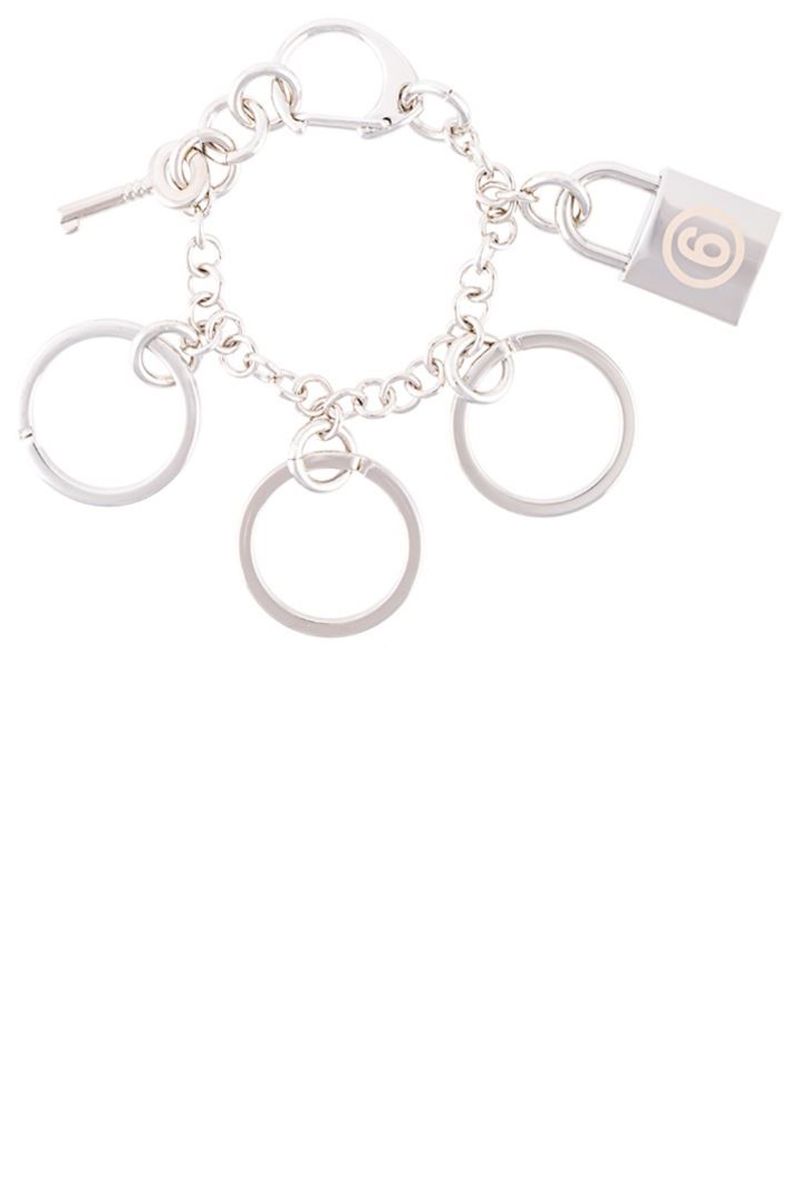 MM6 Maison Margiela Silver Letter Charms Bracelet