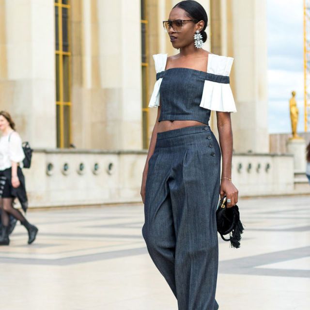 10 Chic Wide Leg Denim Jeans Ootds To Copy From Influencers