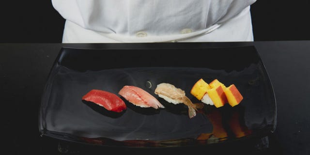 Food, Plate, Ingredient, Dishware, Cuisine, Seafood, Animal product, Cooking, Fish slice, Fish, 