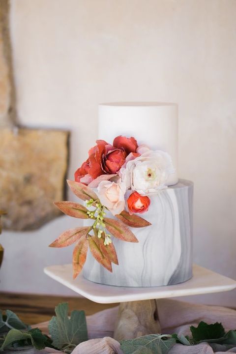 15 Marble Wedding Cakes – Marble Wedding Cake Designs