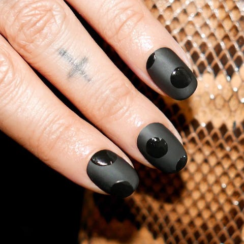 Monochrome Polka Dots <p>Try a monochrome polka dot design by starting with a matte base. Once dry paint the dots with a glossy polish in the same color.</p><p>Design by <a href="https://www.instagram.com/p/-UCgR8NSuM/" target="_blank">@aliciatnails</a></p>