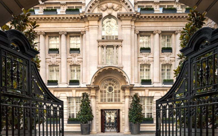 <p>Located in a refurbished Edwardian mansion, guests enter this jaw-dropping property through wrought-iron gates and an intimate courtyard, but what awaits them beyond its stately doors is far less reminiscent of a time bygone. An extensive renovation on the Belle Epoque estate pays homage to all of the building's original features, creating 262 bedrooms, 42 luxury suites and <a href="http://www.rosewoodhotels.com/en/london/dining/the-lobby" target="_blank">a lobby</a> worth visiting even if only for a drink. The rooms, suites, event spaces and meeting areas were designed by Tony Chi and Associates, whose aesthetic is far more modern–infusing lacquer, mirror and textured wood into the otherwise Edwardian space. <a href="http://www.rosewoodhotels.com/en/london" target="_blank">Rosewood London</a> aims at being a destination for locals and tourists alike, with multiple meeting spaces, <a href="http://www.rosewoodhotels.com/en/london/dining/Scarfes-Bar" target="_blank">Scarfes Bar</a>,  <a href="http://www.rosewoodhotels.com/en/london/dining/holborn-dining-room" target="_blank">Holborn Dining Room</a> and <a href="http://www.rosewoodhotels.com/en/london/dining/holborn-delicatessen" target="_blank">Holborn Delicatessen</a> (the hotel's grocery, takeaway and gastronomic gift shop) designed with local Londoners in mind without rendering themselves too busy for hotel guests to enjoy. The inclusion of Rosewood's signature spa program, <a href="http://www.rosewoodhotels.com/en/london/wellness/spa" target="_blank">Sense</a>, make this hotel a must-see in one of London's more unexpected areas.</p><p><br></p><p><em><span class="_Xbe"><a href="http://www.rosewoodhotels.com/en/london" target="_blank">Rosewood London</a>; 252 High Holborn, London WC1V 7EN, </span>+44 020 7781 8888. </em></p><p><span class="_Xbe _ZWk kno-fv"><a class="fl r-iJ6Pka3IZg5Y" data-number="+442077818888" data-pstn-out-call-url="" title="Call via Hangouts" jsaction="r.oVdbr2mIpA8" data-rtid="iJ6Pka3IZg5Y" jsl="$t t-6xg4lalHw8M$t-CuUqPxWI7dk;$x 0;" data-ved="0ahUKEwjVlY7g2I_OAhWEdR4KHSp_CcwQkAgIpQEwFQ"></a></span></p>