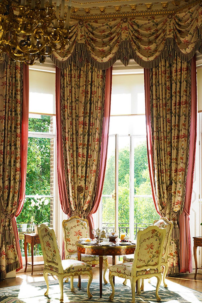 <p>This hotel is old school. A Picadilly landmark, <a href="https://www.theritzlondon.com/" target="_blank">The Ritz</a> has always been a destination for the international elite–and today, it's no different. Its décor, location and <a href="https://www.theritzlondon.com/dining-drinks/" target="_blank">renowned dining options</a> make it worth a stop in for drinks or afternoon tea, even if you're not a guest, and its proximity to prime shopping, <a href="https://www.thewolseley.com/" target="_blank">The Wolesley</a> and Picadilly Circus are worth noting. The hotel's <a href="https://www.theritzlondon.com/rooms-suites/signature-suites/the-royal-suite/" target="_blank">Royal Suite</a> (pictured above) and the <a href="https://www.theritzlondon.com/rooms-suites/signature-suites/the-prince-of-wales-suite/" target="_blank">Prince of Wales</a> suites–both located in the William Kent House, the 18th Century estate connected to the hotel–are as close as one will likely get to a stay in Buckingham Palace. The furnishings are breathtaking as are the ornate moldings and the spacious sitting rooms, bedrooms and washrooms will soon have you feeling like a princess for a day. After all, both suites were designed for the royals, lords and ladies who once stayed in them. Call us old fashioned, but nothing really beats walking up to your butler pouring your morning tea, enjoying it in your own private drawing room and then hopping into the hotel's Rolls Royce Phantom for a day of shopping, exploring and gallery hopping.</p><p><br></p><p><em><a href="https://www.theritzlondon.com/overview/contact/" target="_blank">The Ritz Hotel London</a>; 150 Piccadilly, London, W1J 9BR, +44 (0) 20 7493 8181</em><em>.</em></p>