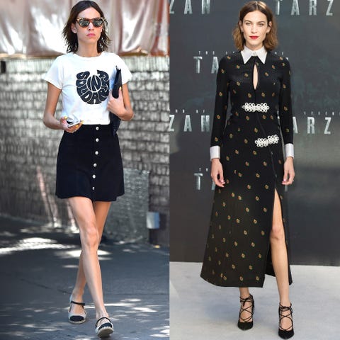 The Throwback <p>Alexa Chung is part Jane Birkin insouciance, part elegant sophisticate—and she's rarely met a white collar she didn't like. </p>
