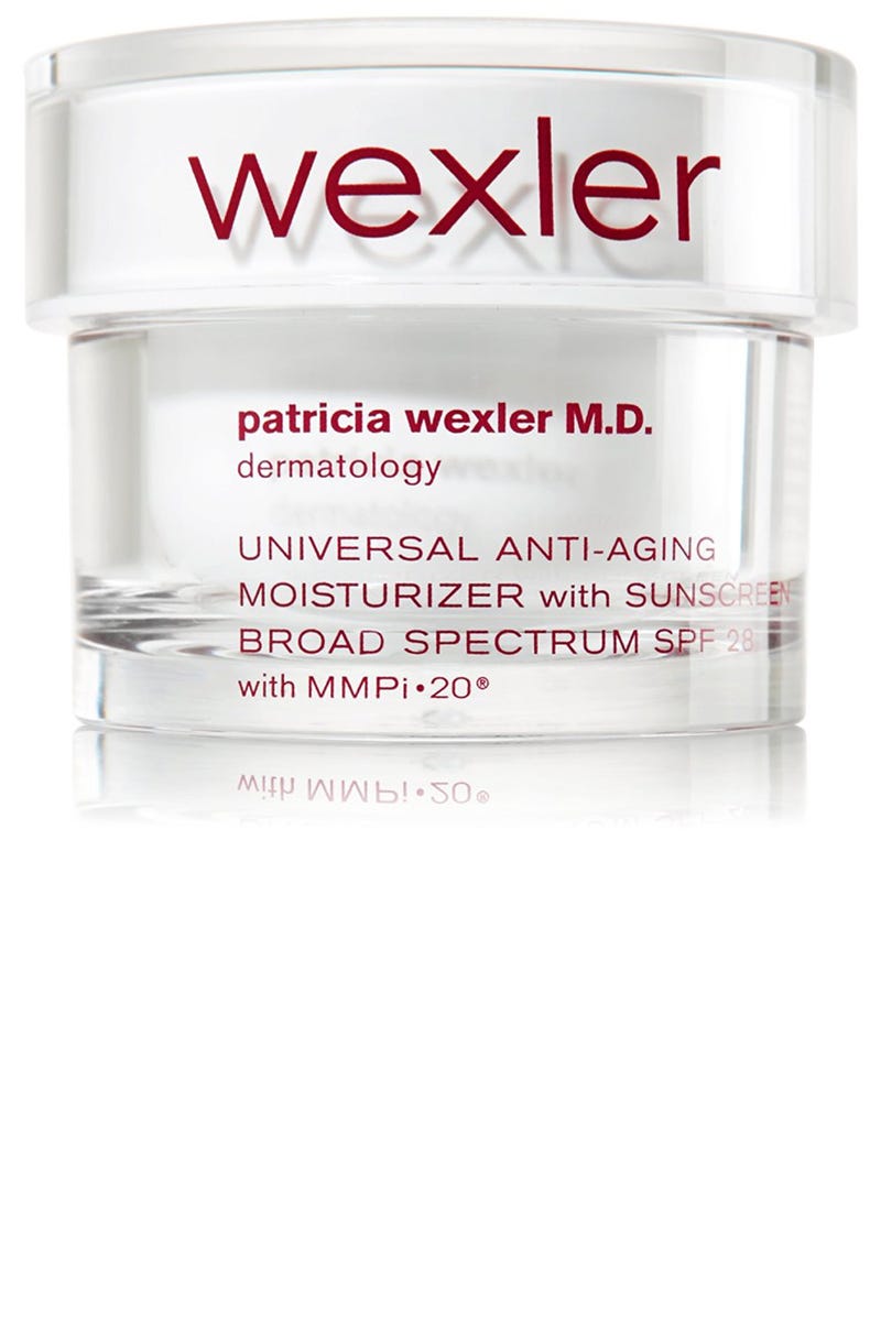 <p>This moisturizer with SPF is my daily must have! Everyone thinks of rain when they think of London, but the sun is actually quite strong behind those clouds.</p><p><br></p><p><em>Patricia Wexler Moisturizer, $39.50, <strong><a href="http://www.bathandbodyworks.com/product/index.jsp?productId=21804416&cm_mmc=GooglePLA-_-Paid%2520Search-_-Shopping%2520-%2520Low%2520-%2520Performance%2520Brands_Wexler-_-_&network=g&device=c&creative=105516914293&matchtype=&adpos=1o2&gclid=Cj0KEQjwt-G8BRDktsvwpPTn1PkBEiQA-MRsBXM5X2sSN0iFTz96K2zxKOZ2c9ICJOFQ439bSsiYcFcaAtg18P8HAQ" target="_blank">bathandbodyworks.com</a></strong></em></p>