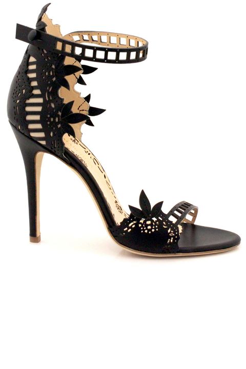 <p>When visiting the UK, I'm always sure to pack a pair of heels that can be worn during the day as well as in the evening. You can't go wrong with a classic silhouette in black, like our Margaret sandals.</p><p><br></p><p><span></span><em>Marchesa Margaret sandals, $995,<strong> <a href="https://akh-group.myshopify.com/products/marchesa-shoes-margaret-black-sandal" target="_blank">myshopify.com</a></strong></em></p>