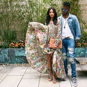 <p><strong>On Shanina:</strong> Warm dress, Ancient Greek sandals and Loeffler Randall bag.</p><p><strong>On Ruckus:</strong> Amri jeans, Cotton Citizens T-shirt, All Saints jacket, Ruckus for Roxhouse necklace, Koio Collective sneakers, Hublot watch and Illesteva sunglasses.</p>