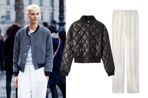 Take Cover <p>Contrast elegant trousers with sporty elements like a bomber jacket, elevating street fashion to new heights. It's a look that has staying power, whatever the season.</p><p><strong>Stella McCartney</strong> jacket, ,240, 212-255-1556; <strong>DKNY</strong> pants, 5, 646-613-1100.</p>