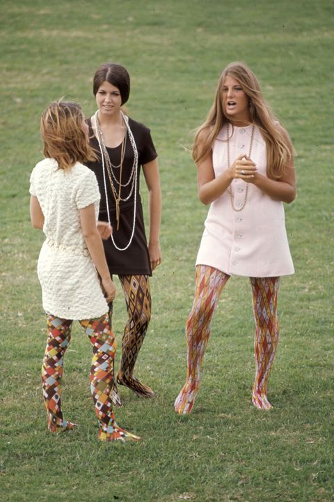 <p>Whoever thought that multi-colored, multi-patterned tights would flatter ANY HUMAN'S legs was seriously mistaken. </p>