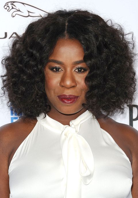 <p>The mussed-up modern ease of Uzo Aduba's center-parted coils are undeniably sophisticated.</p>