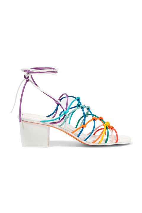 <p>"In the summer, I wear a lot of lace-up sandals because they're so versatile. My current favorites: Isabel Marant and Chloe. I'm also really into block heels—they're much more comfortable than stilettos and still look great with everything from jeans to dresses."</p><p>Chloe Net Sandals, $895, <a href="https://www.net-a-porter.com/us/en/product/683824/chloe/knotted-leather-sandals" target="_blank">net-a-porter.com</a></p>
