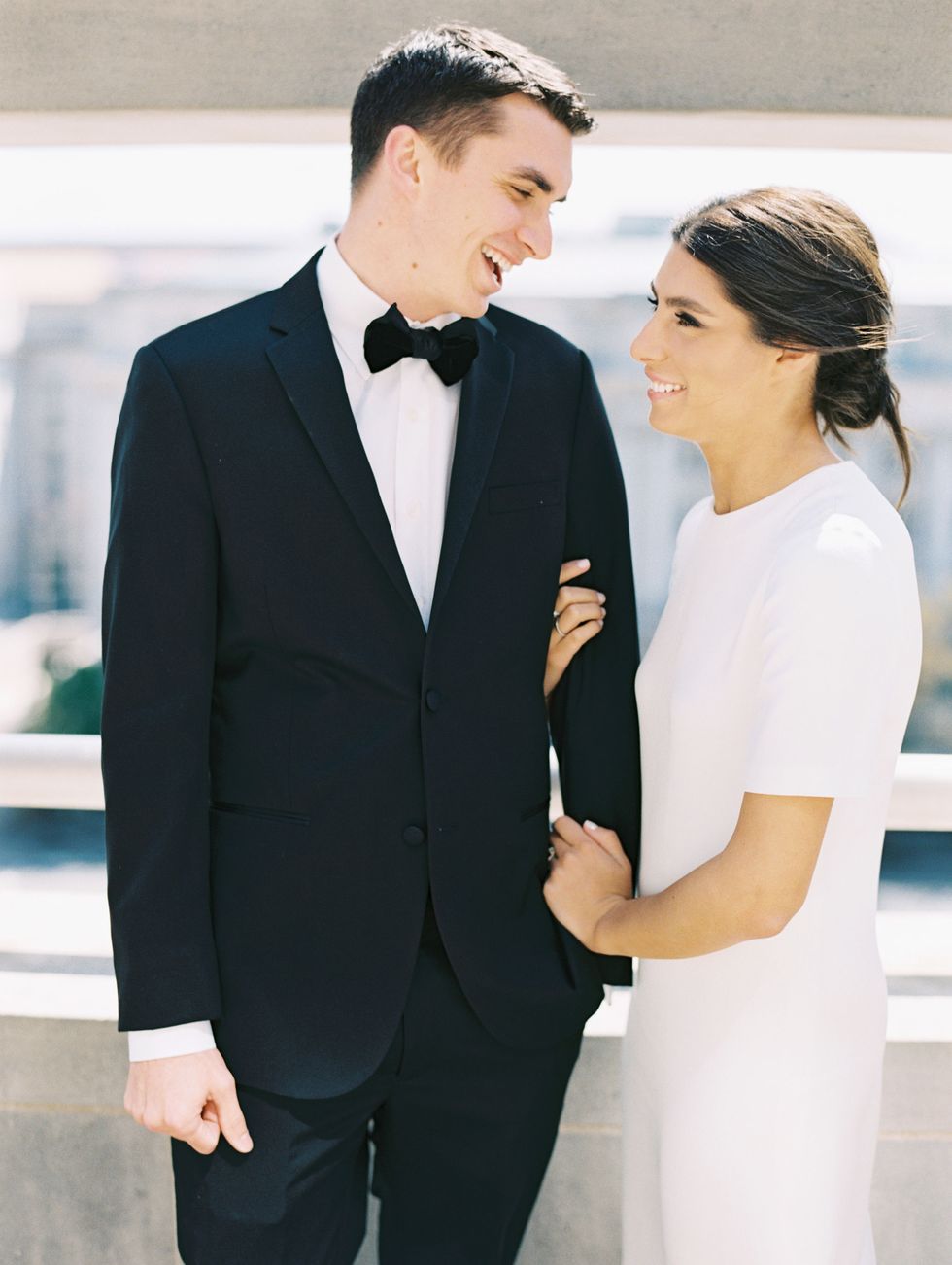 Arielle Goldberg and Matthew Houlihan's Washington D.C. Wedding - Modern in  McQueen: Arielle & Matt's Black-Tie Wedding in Washington D.C.