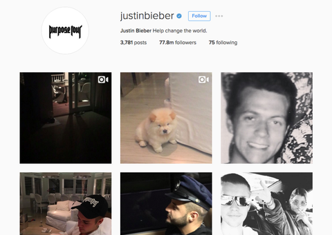 justin bieber instagram - instagram followers justin bieber